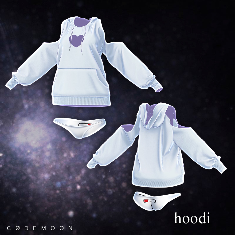 🌙SALE50%🌙Charge mode hoodi【12 Avatars】