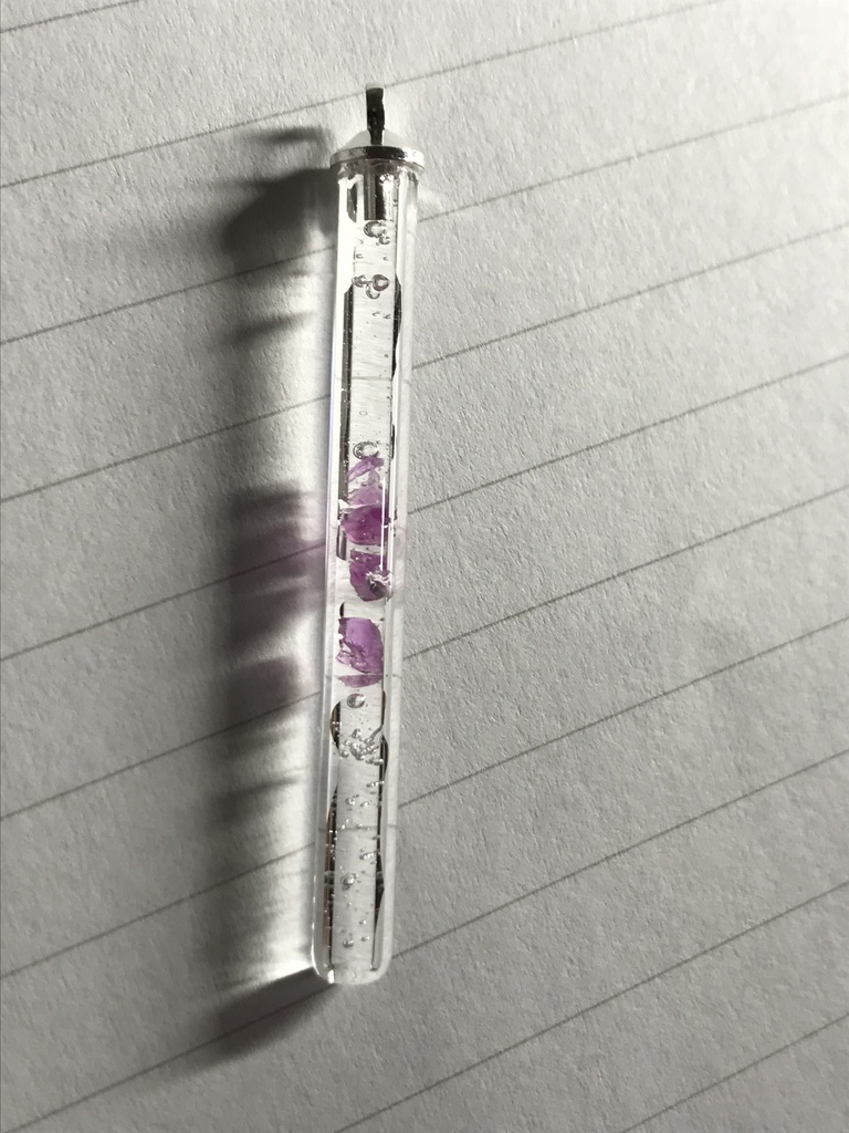 【レビュー用試作品】ルビー入り試験管