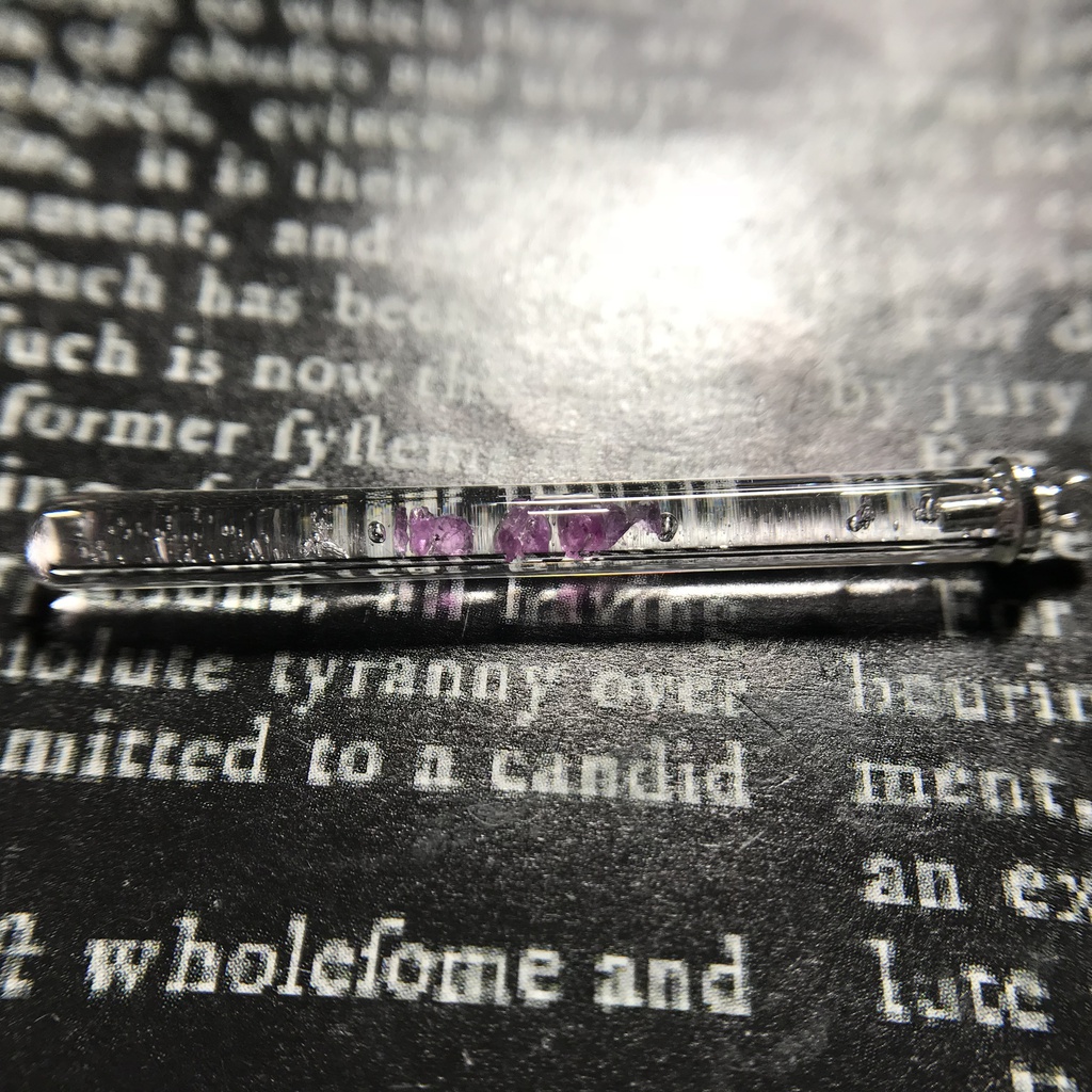 【レビュー用試作品】ルビー入り試験管