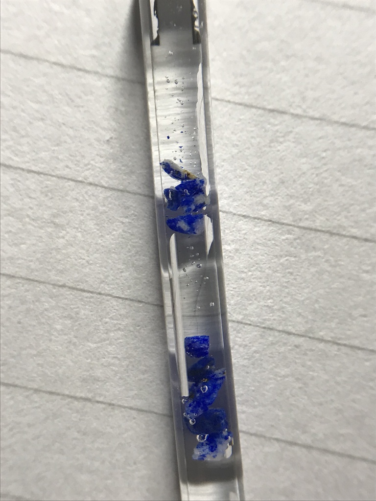 【レビュー用試作品】ラピスラズリ入り試験管