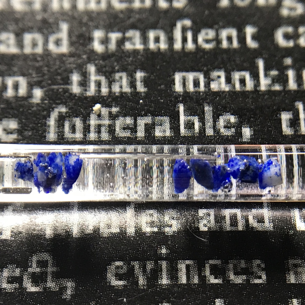 【レビュー用試作品】ラピスラズリ入り試験管