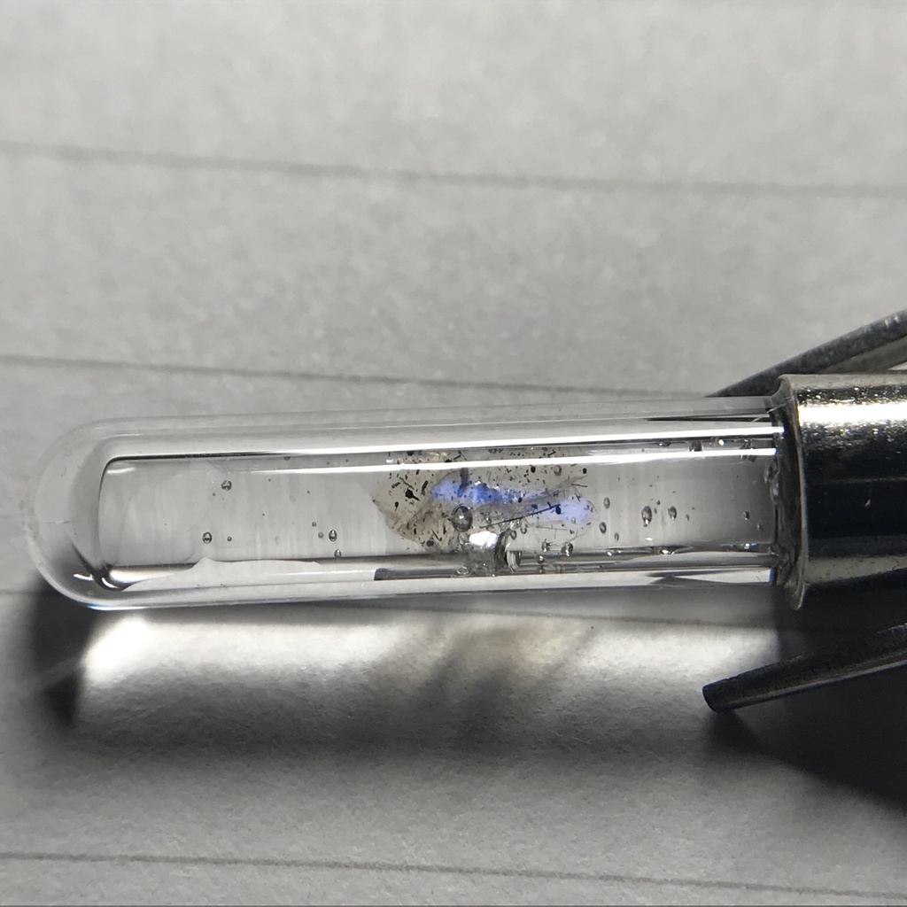 【レビュー用試作品】ラブラドライト入り試験管(小)