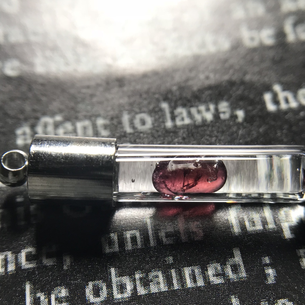 【レビュー用試作品】ガーネット入り試験管(小)