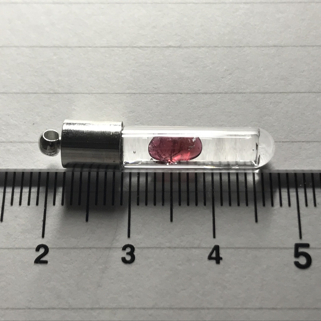 【レビュー用試作品】ガーネット入り試験管(小)