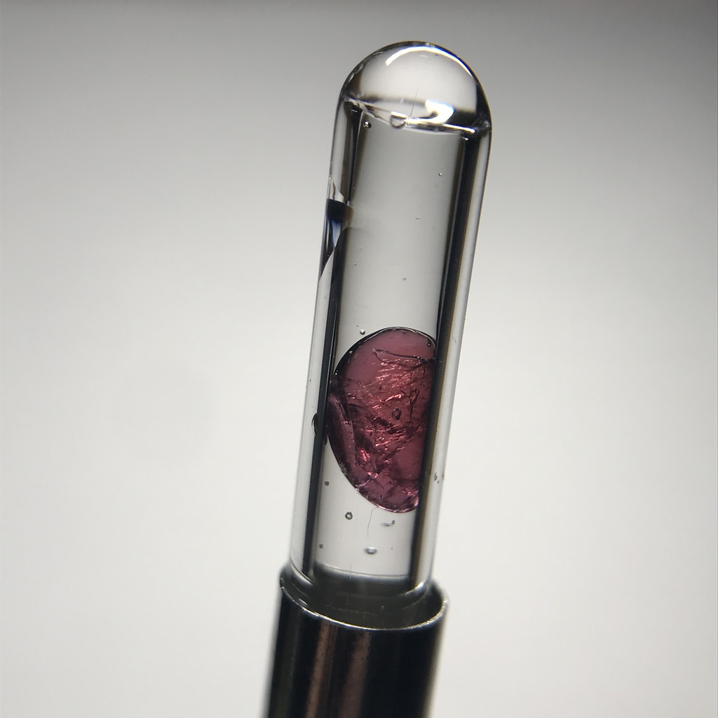 【レビュー用試作品】ガーネット入り試験管(小)