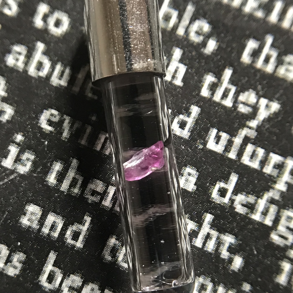 【レビュー用試作品】ルビー入り試験管(小)