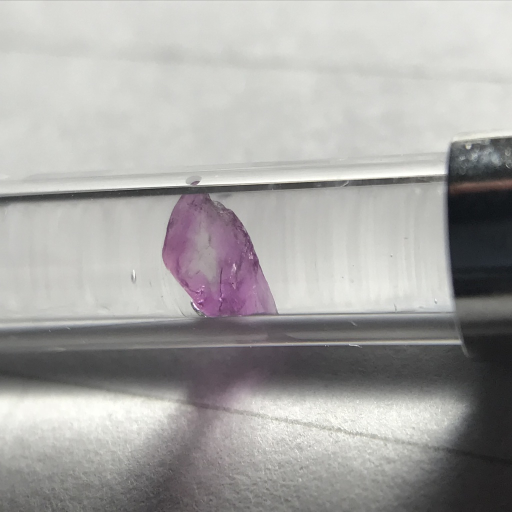 【レビュー用試作品】ルビー入り試験管(小)