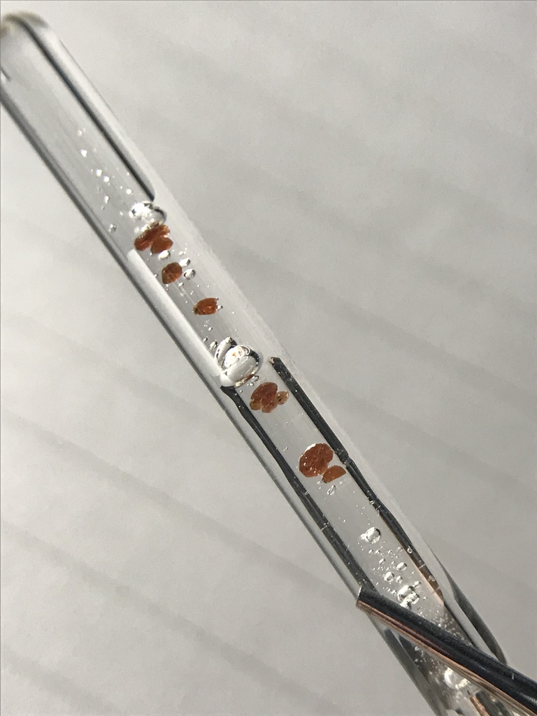 【レビュー用試作品】アルマンディンガーネット入り試験管B