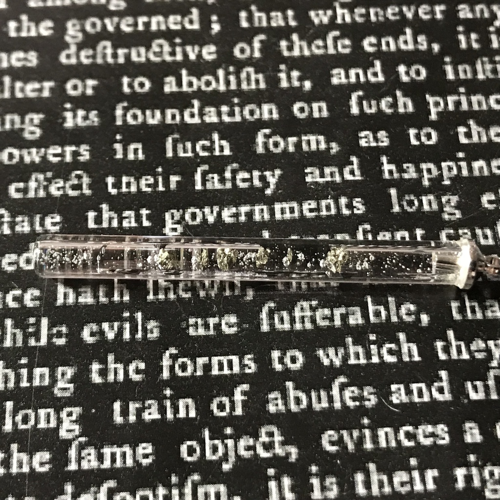 【レビュー用試作品】パイライト(黄鉄鉱)入り試験管