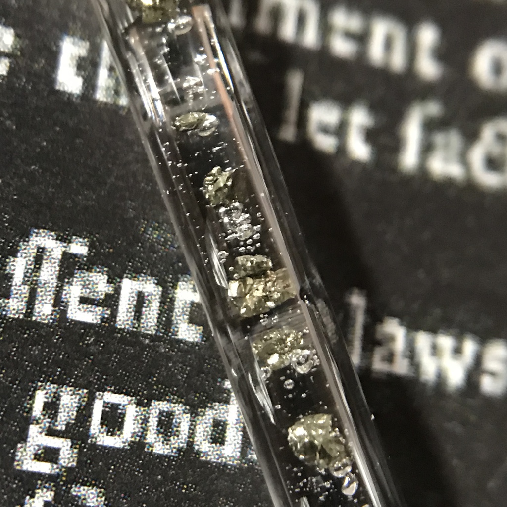 【レビュー用試作品】パイライト(黄鉄鉱)入り試験管