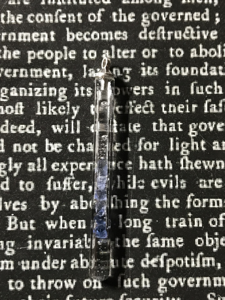 【レビュー用試作品】サファイア入り試験管C