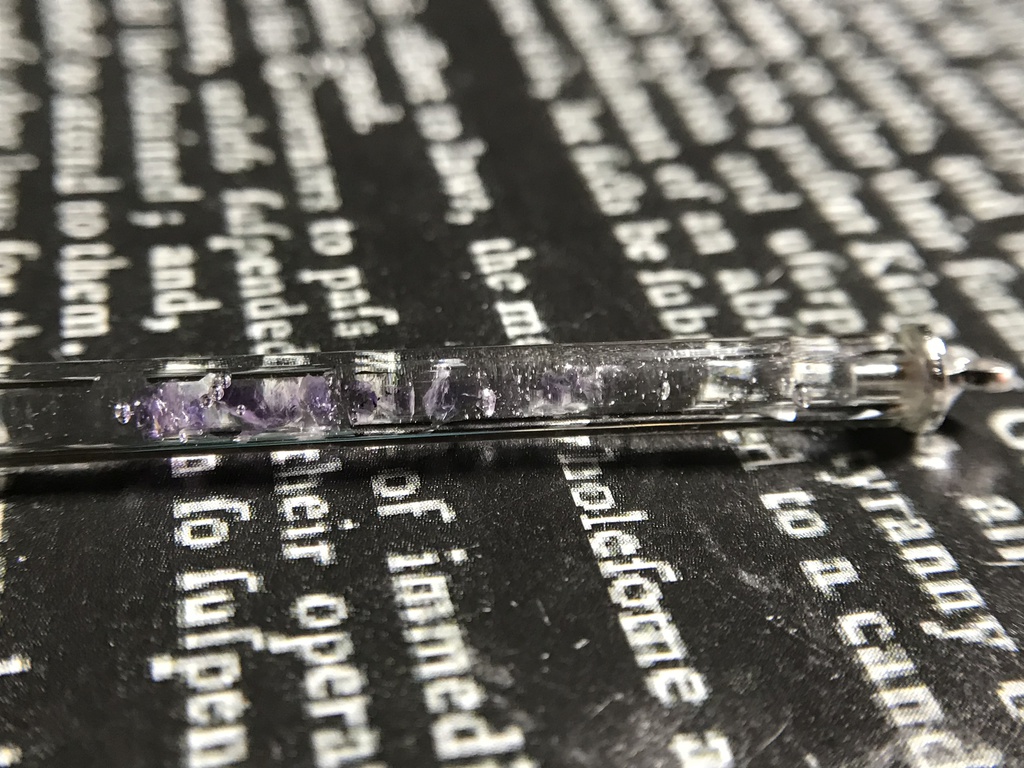 【レビュー用試作品】アメジスト入り試験管