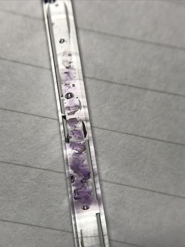 【レビュー用試作品】アメジスト入り試験管