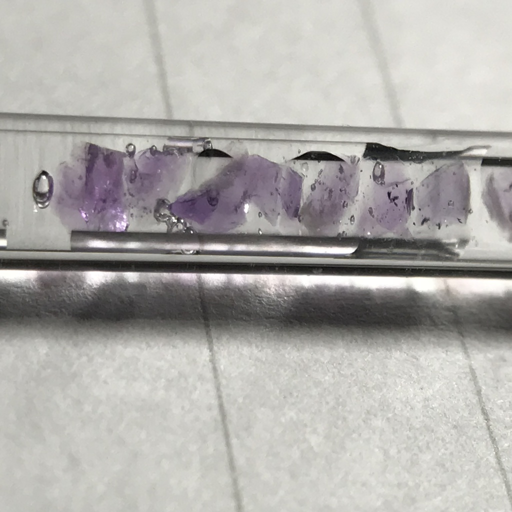 【レビュー用試作品】アメジスト入り試験管