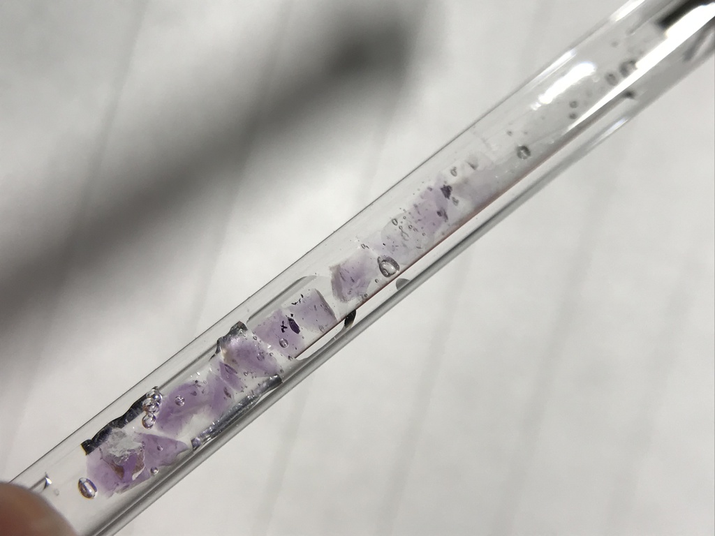 【レビュー用試作品】アメジスト入り試験管
