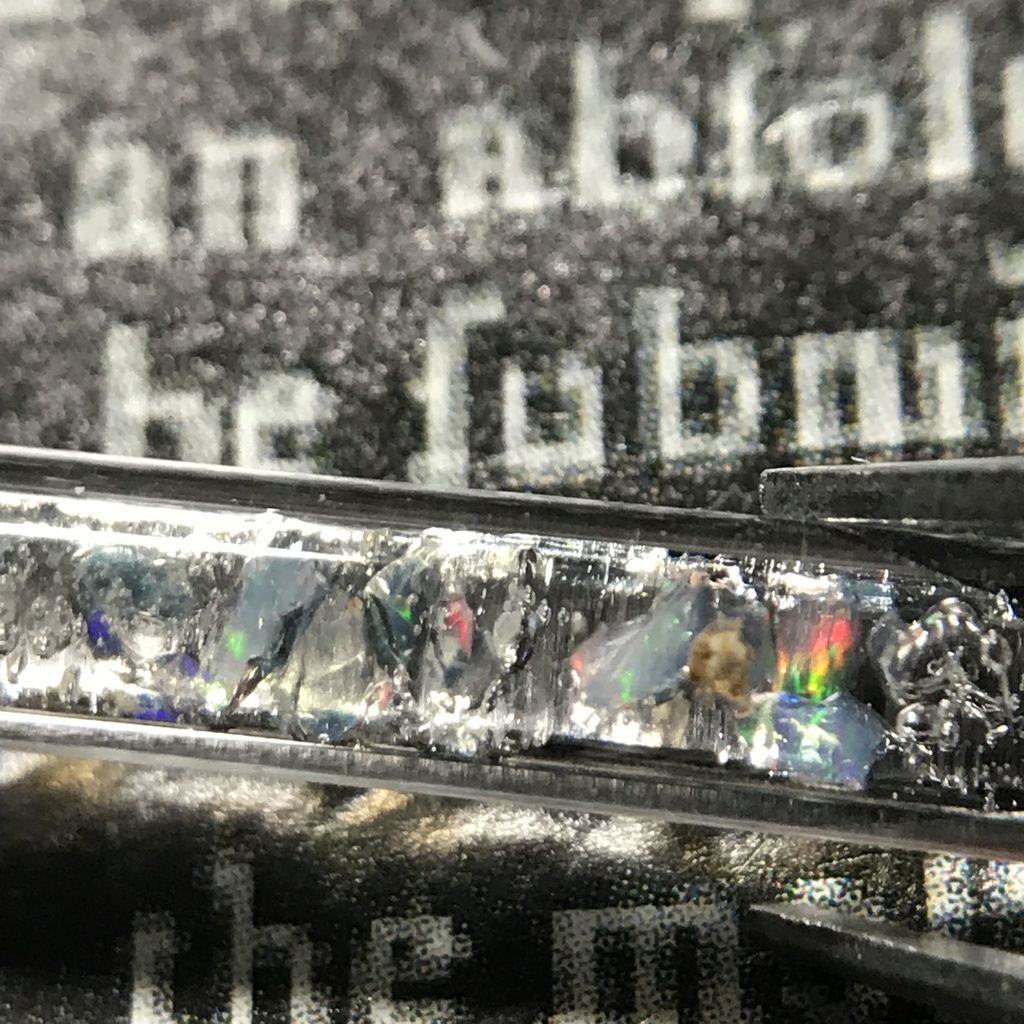 【レビュー用試作品】(訳あり)オパール入り試験管D