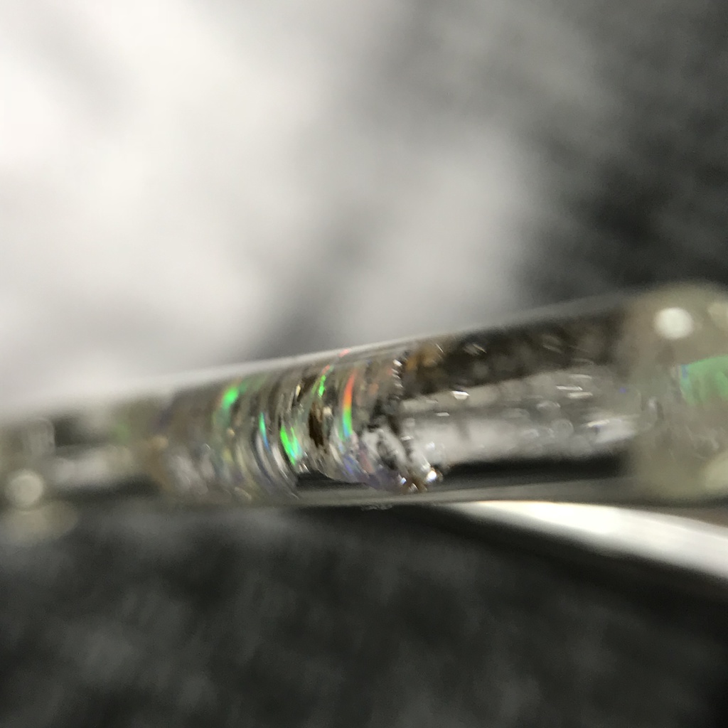 【レビュー用試作品】(訳あり)オパール入り試験管D