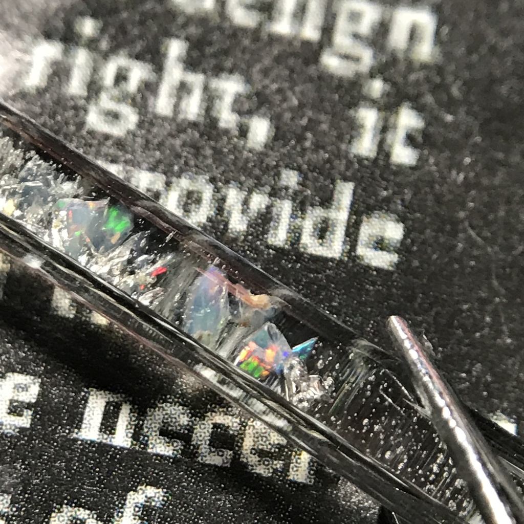 【レビュー用試作品】(訳あり)オパール入り試験管D