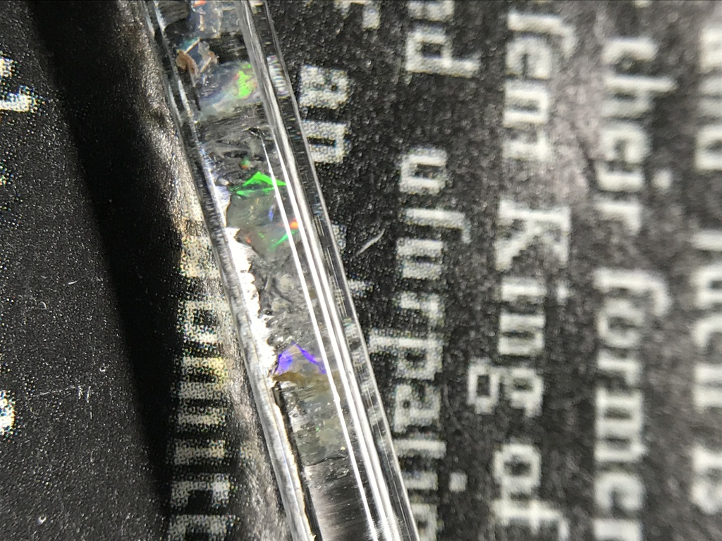 【レビュー用試作品】(訳あり)オパール入り試験管D