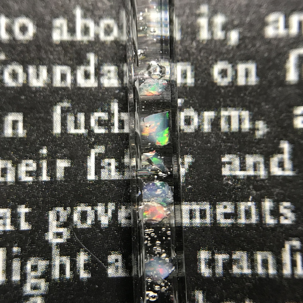 【レビュー用試作品】オパール入り試験管E