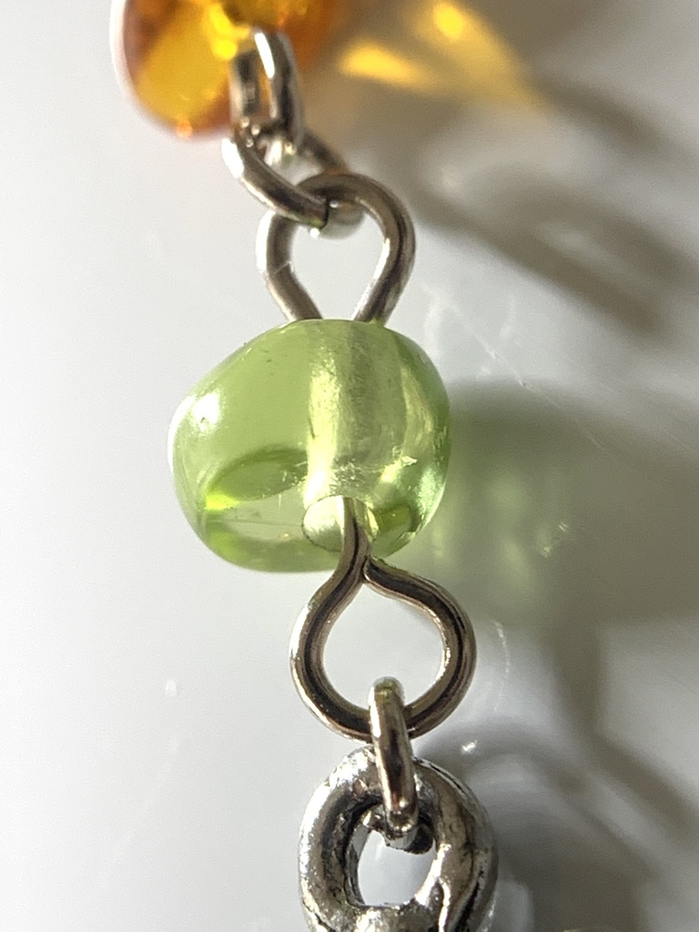 【再販】琥珀とペリドットとヒマワリのしおり