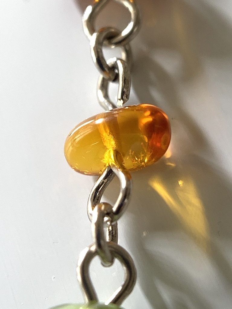 【再販】琥珀とペリドットとヒマワリのしおり