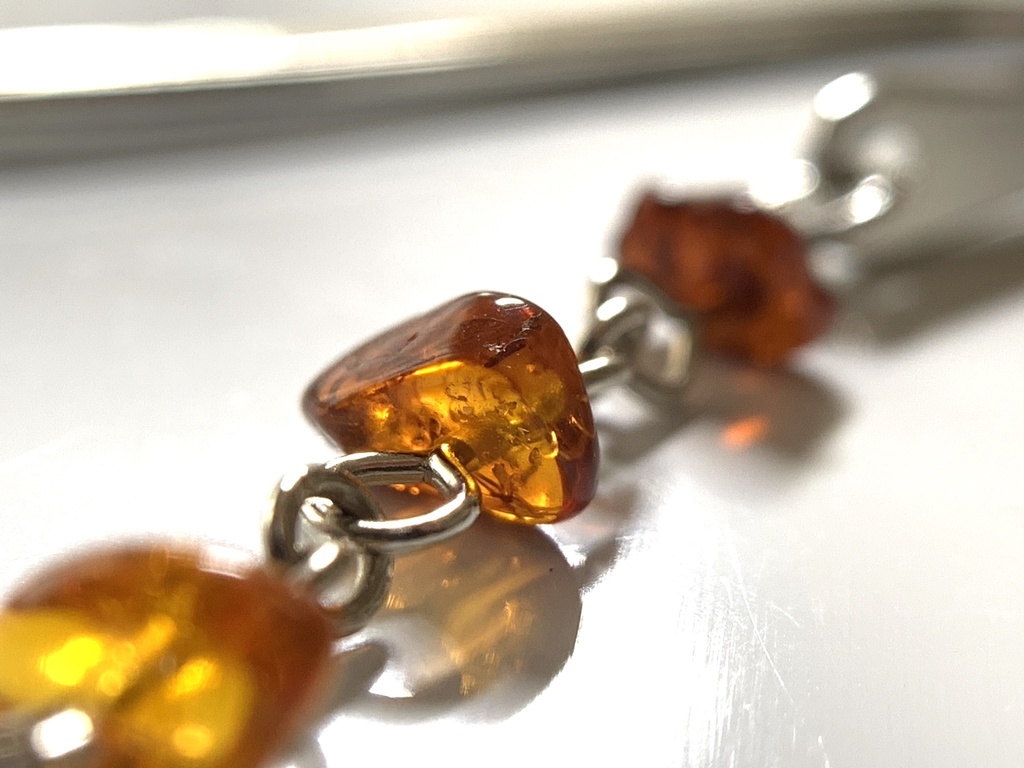 【再販】琥珀とペリドットとヒマワリのしおり