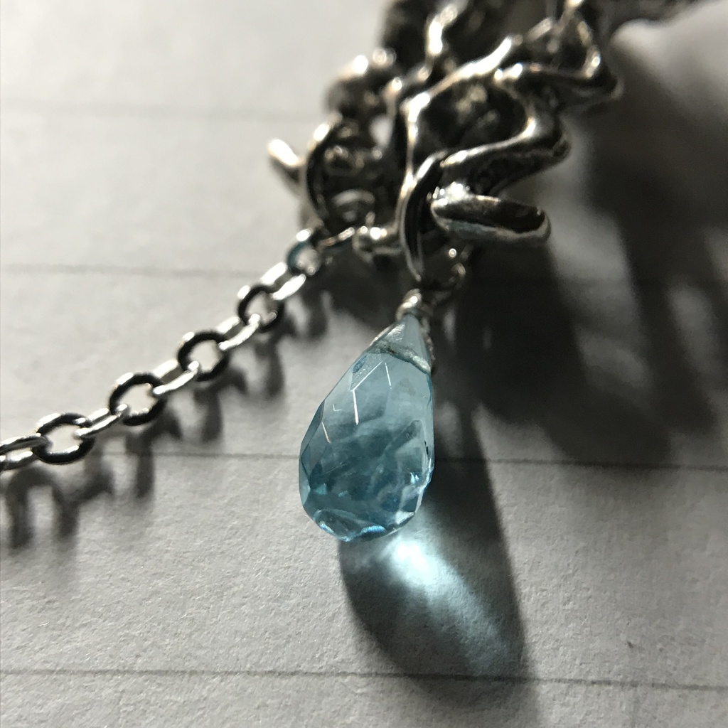 【試作品】タンザナイトとアパタイトとクラゲのチャーム