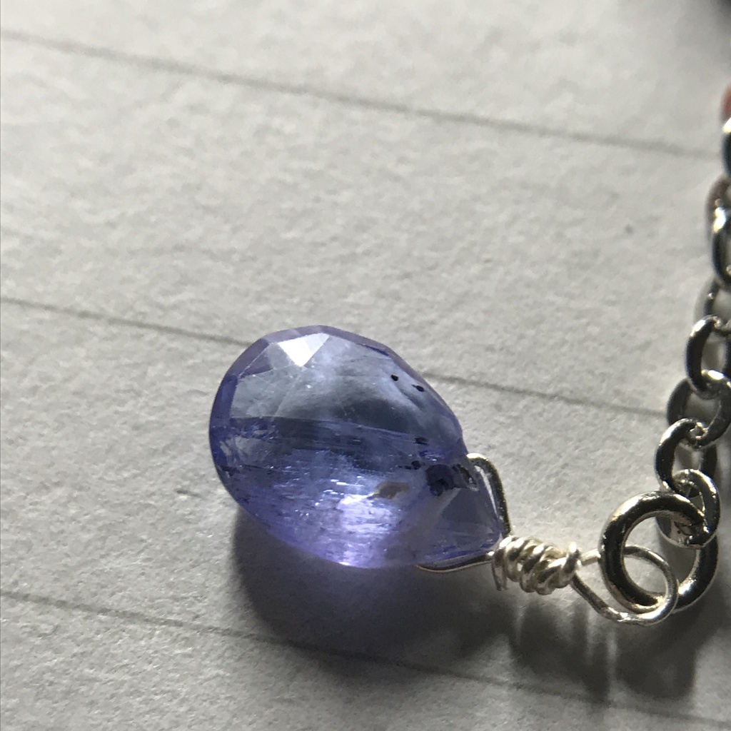 【試作品】タンザナイトとアパタイトとクラゲのチャーム