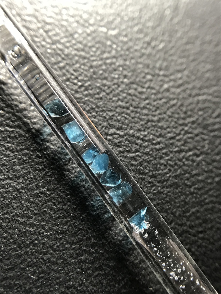 【レビュー用試作品】ブルーアパタイト入り試験管