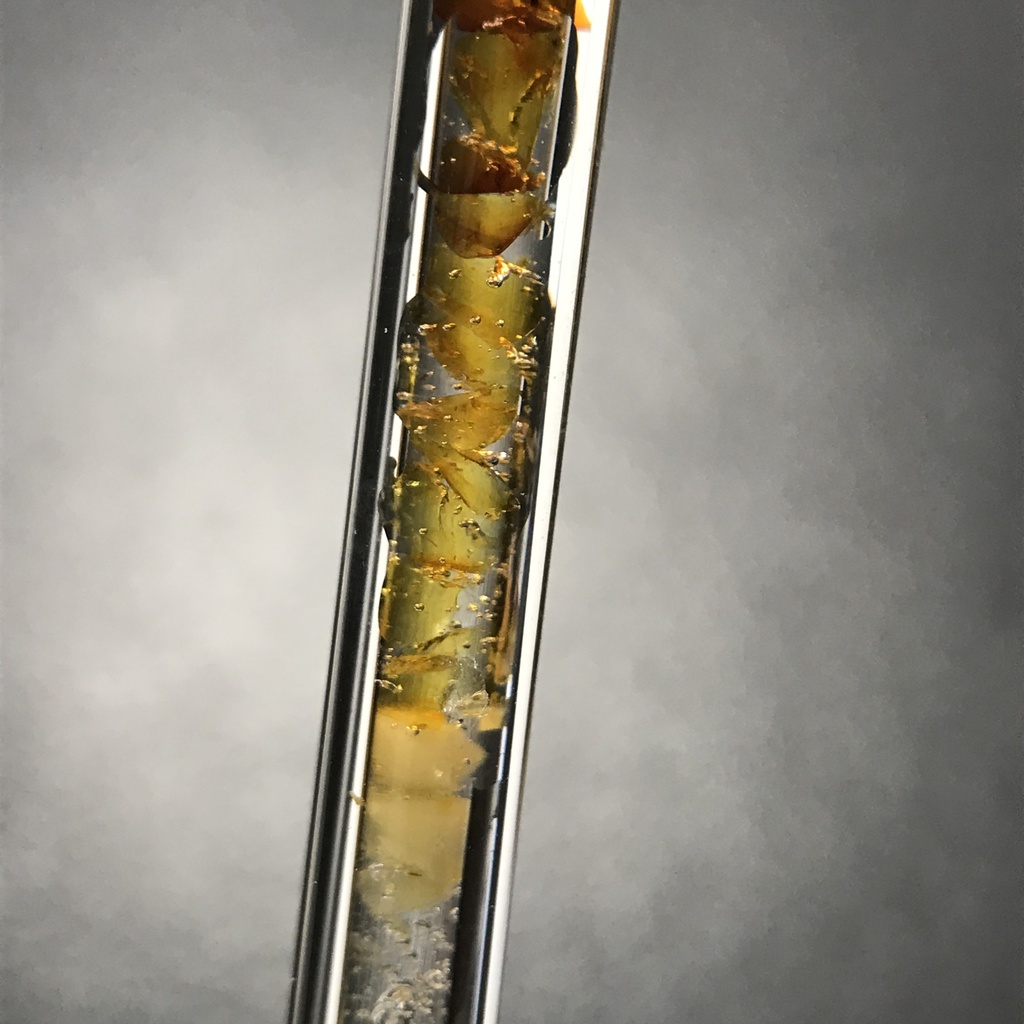 【レビュー用試作品】(訳あり)琥珀入り試験管B