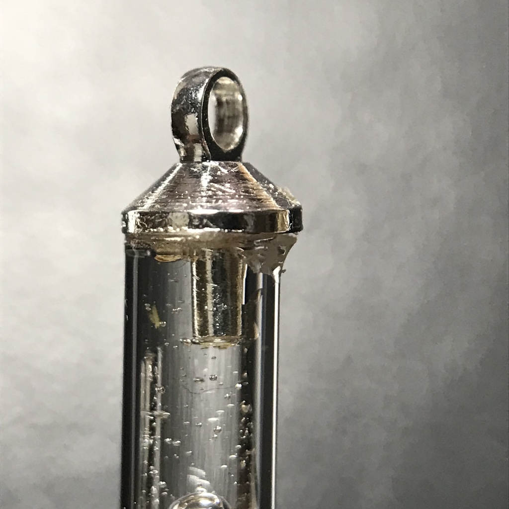 【レビュー用試作品】(訳あり)琥珀入り試験管B