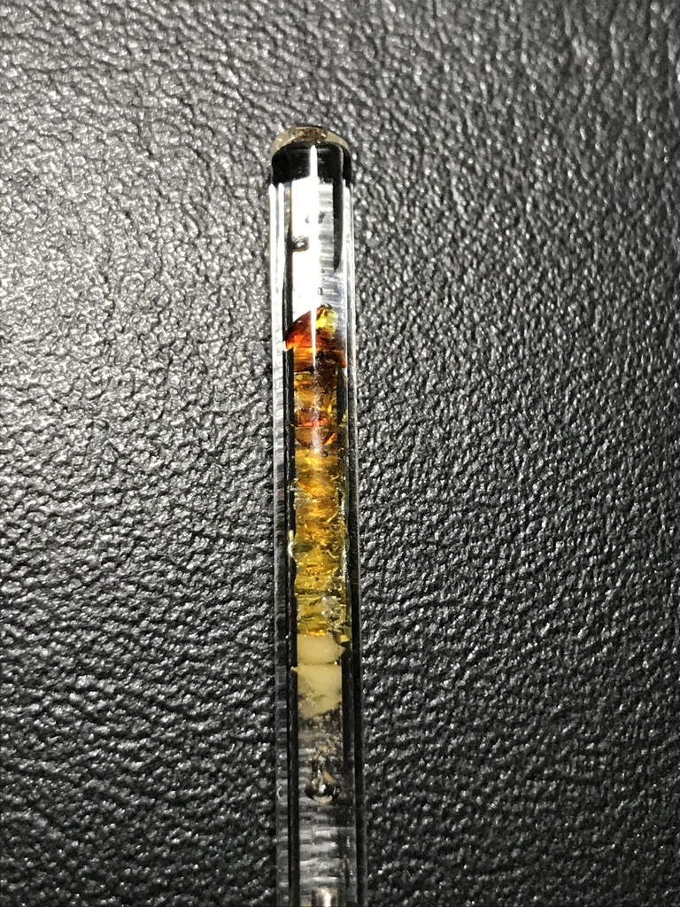 【レビュー用試作品】(訳あり)琥珀入り試験管B