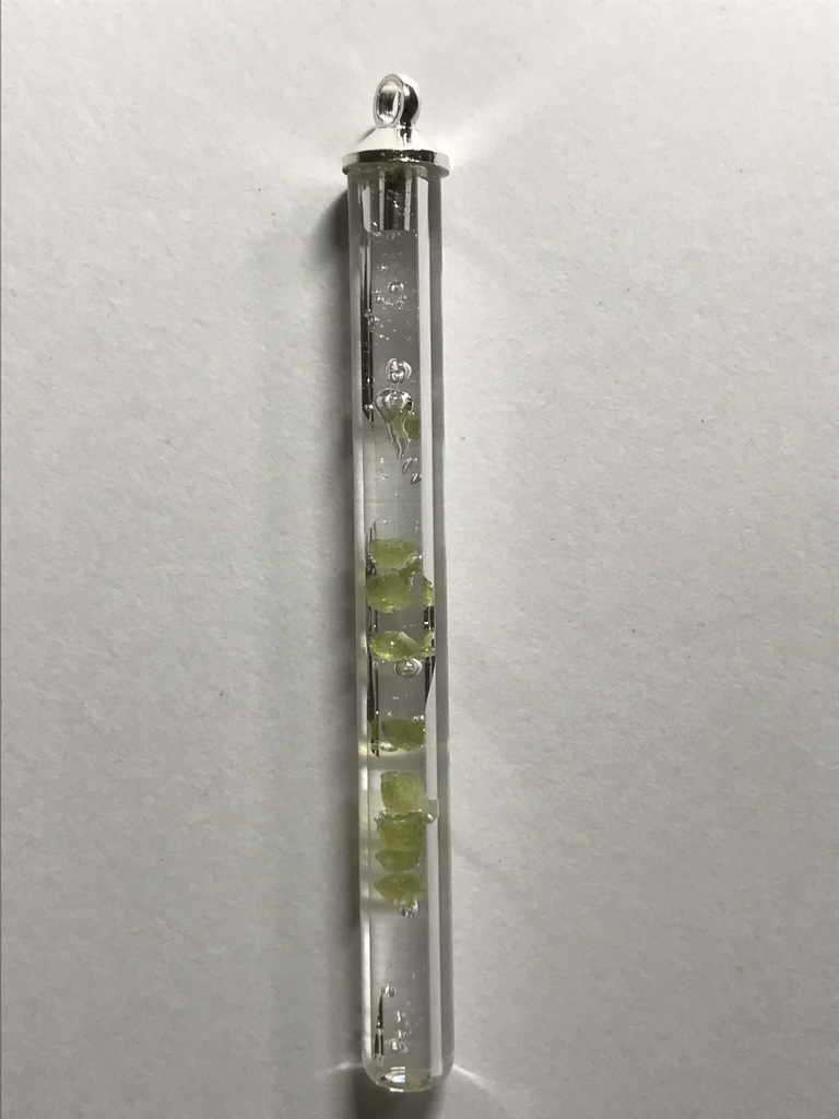 【レビュー用試作品】ベスブ石(ベスビアナイト)入り試験管