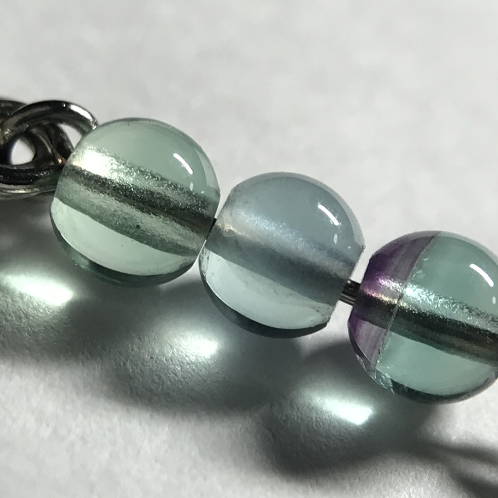 【試作品】フローライトとクロスのイヤーカフ