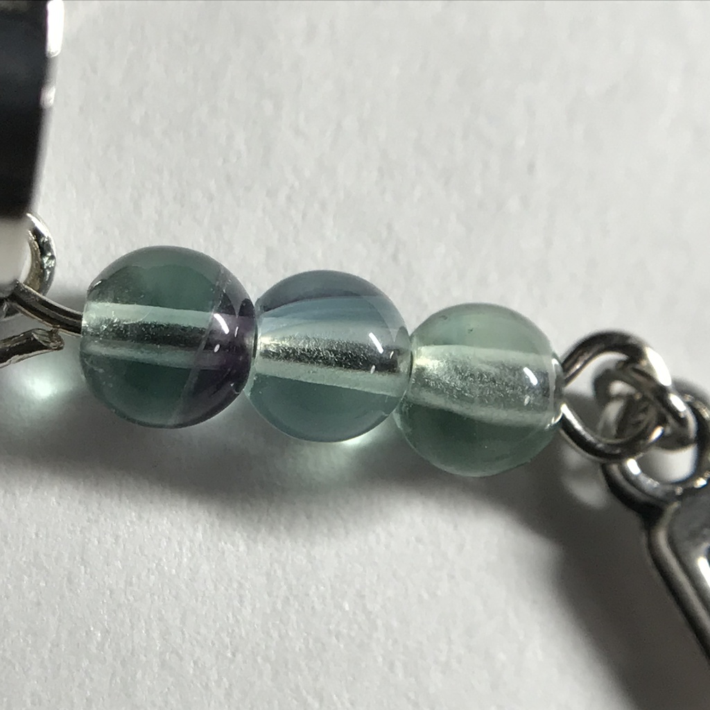 【試作品】フローライトとクロスのイヤーカフ