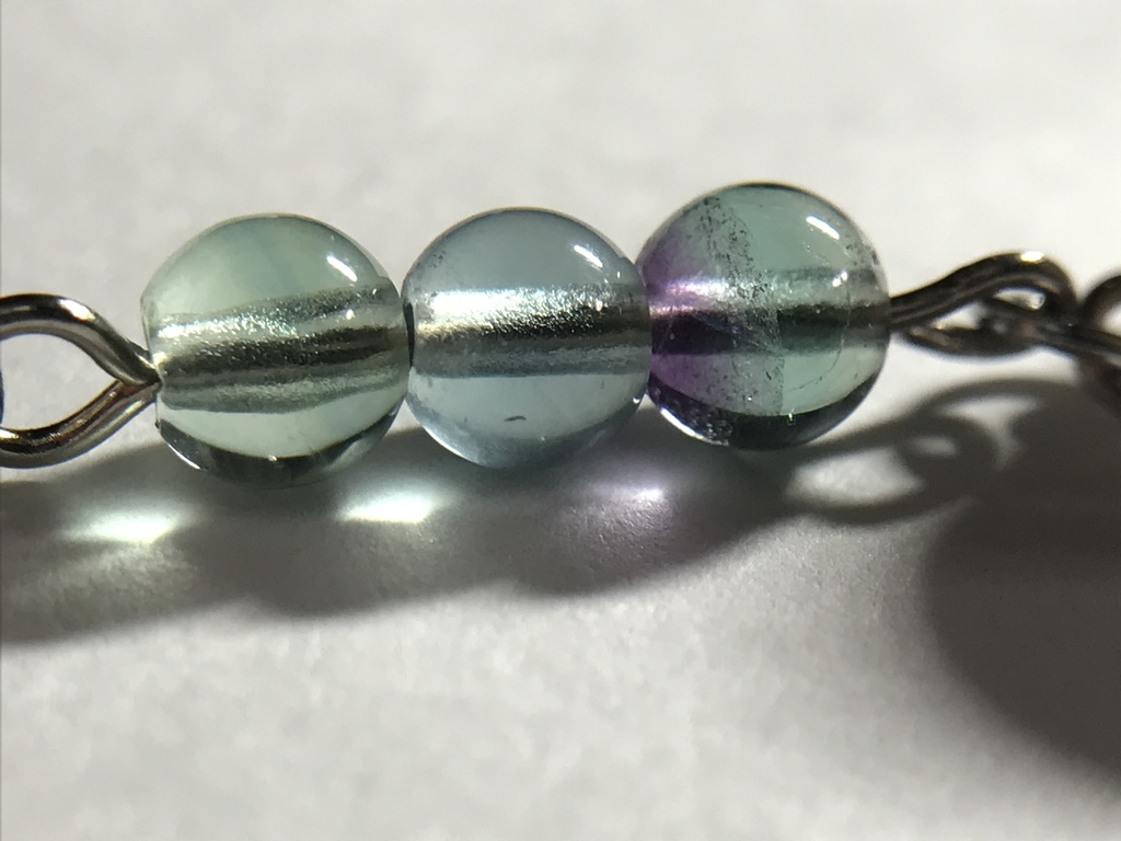 【試作品】フローライトとクロスのイヤーカフ