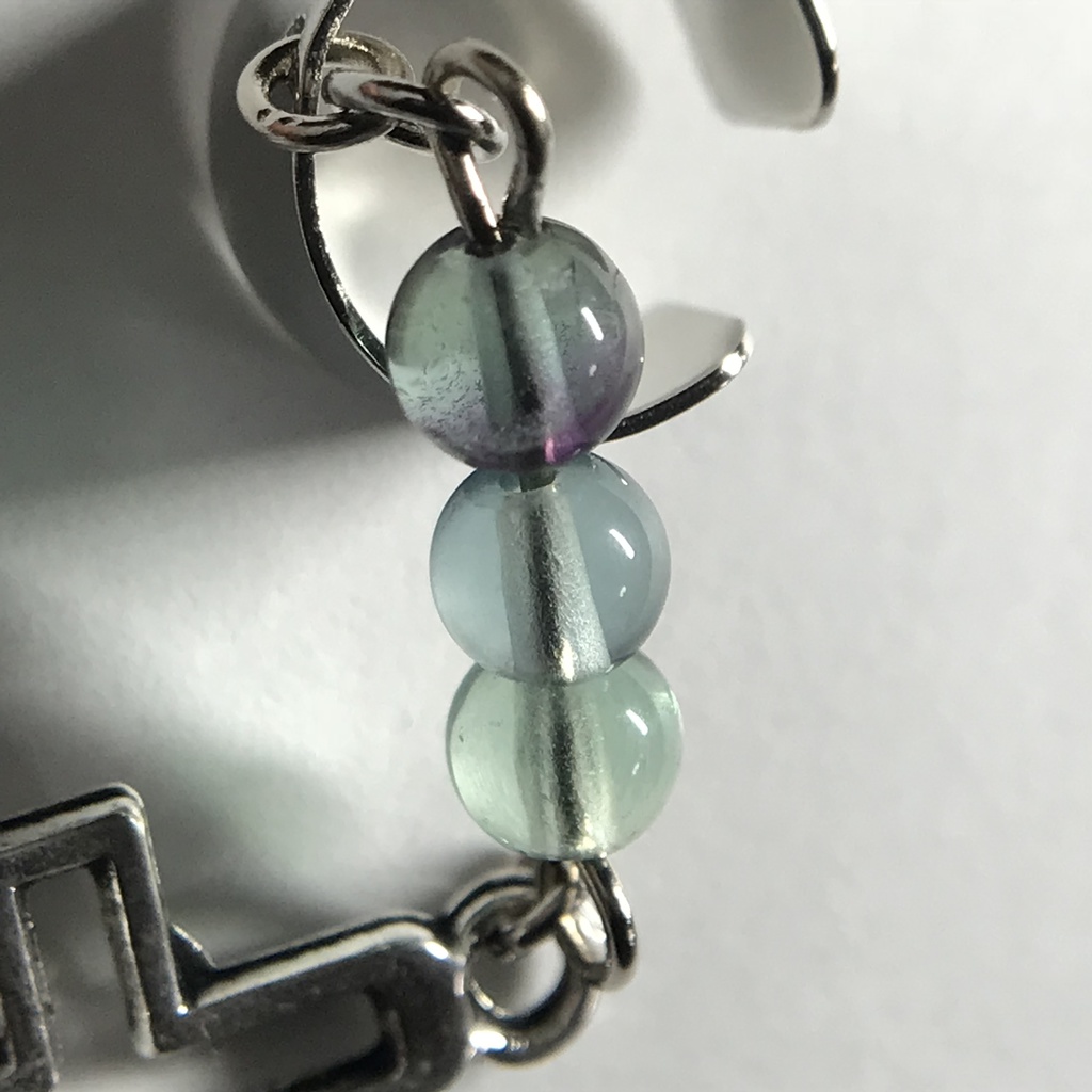 【試作品】フローライトとクロスのイヤーカフ