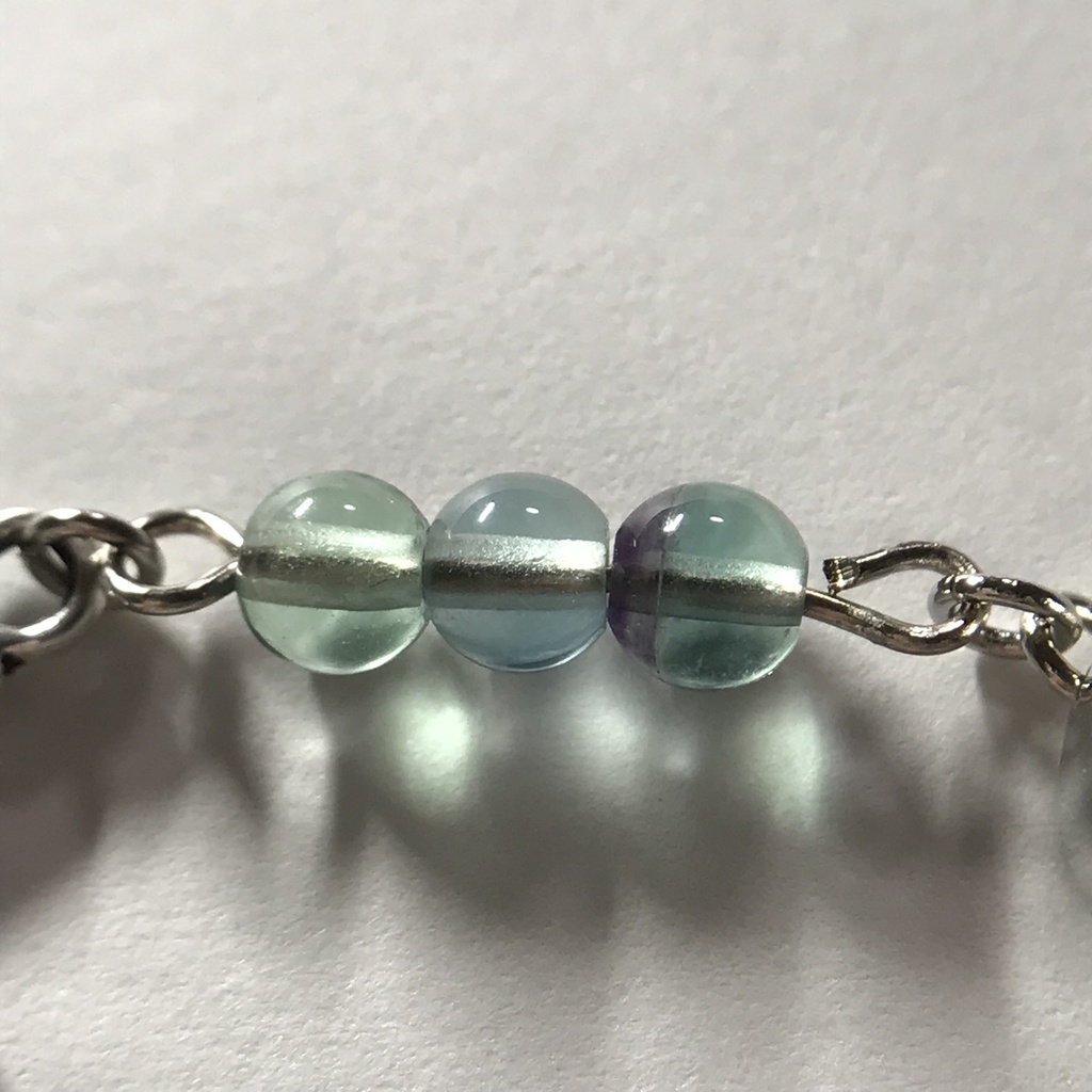 【試作品】フローライトとクロスのイヤーカフ