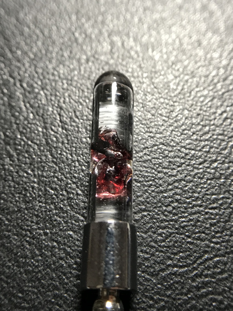 【レビュー用試作品】ガーネット入り試験管(小)B