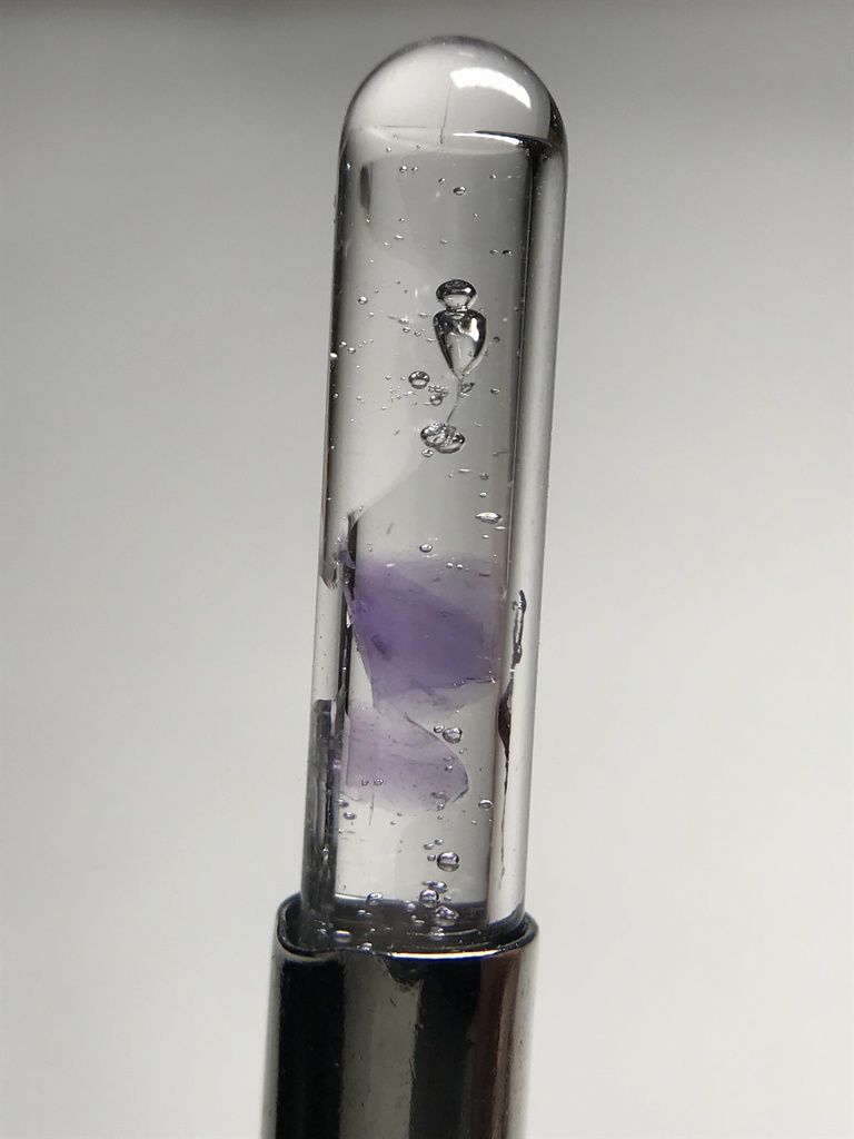 【レビュー用試作品】アメジスト入り試験管(小)