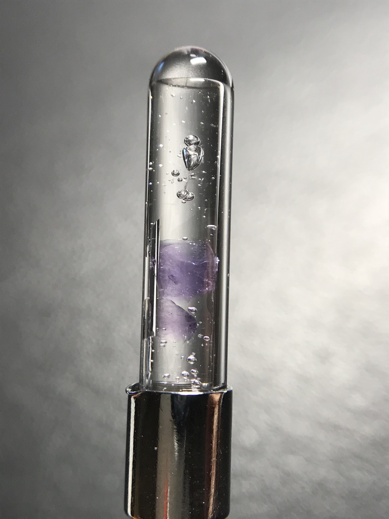 【レビュー用試作品】アメジスト入り試験管(小)