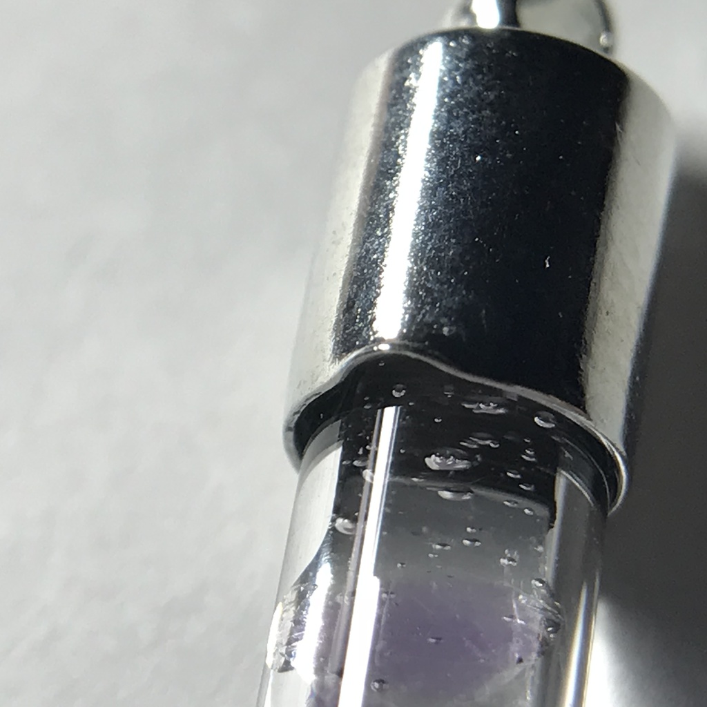 【レビュー用試作品】アメジスト入り試験管(小)