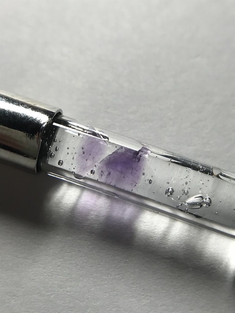 【レビュー用試作品】アメジスト入り試験管(小)