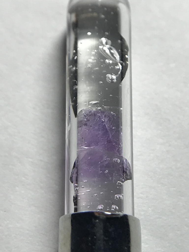 【レビュー用試作品】アメジスト入り試験管(小)