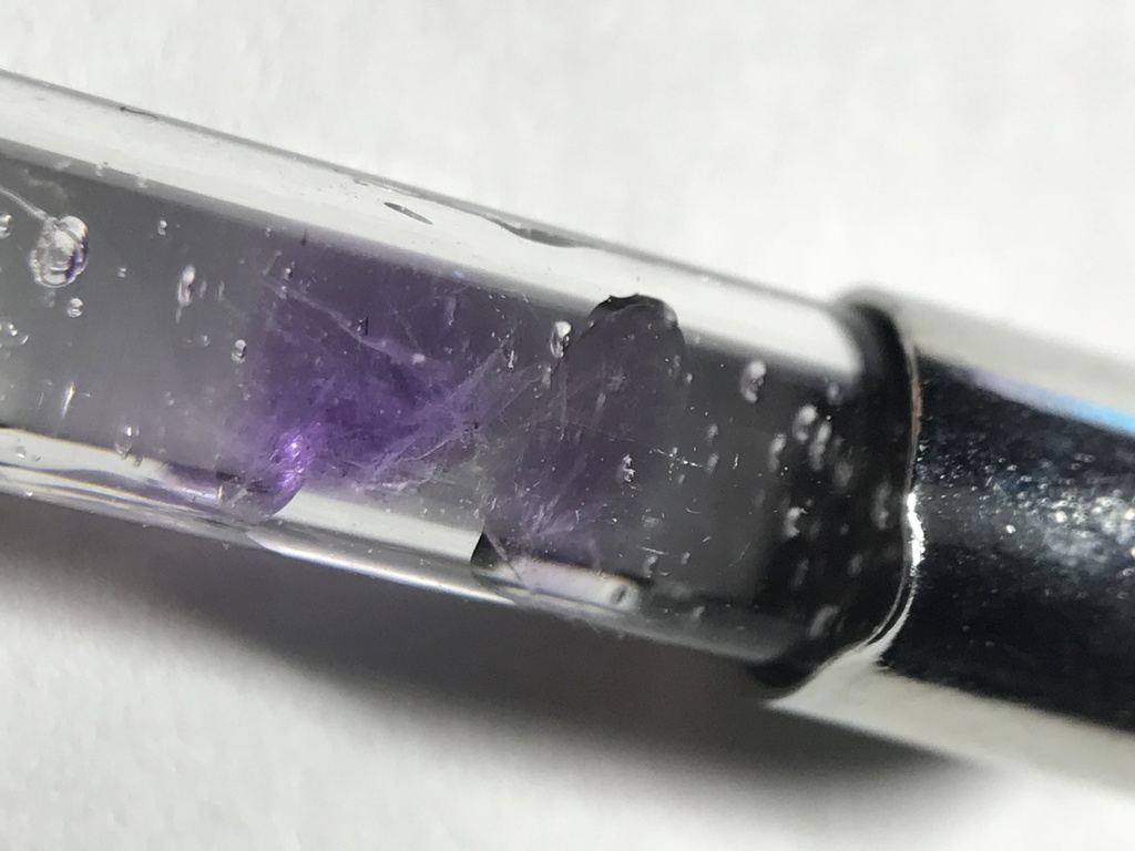 【レビュー用試作品】アメジスト入り試験管(小)