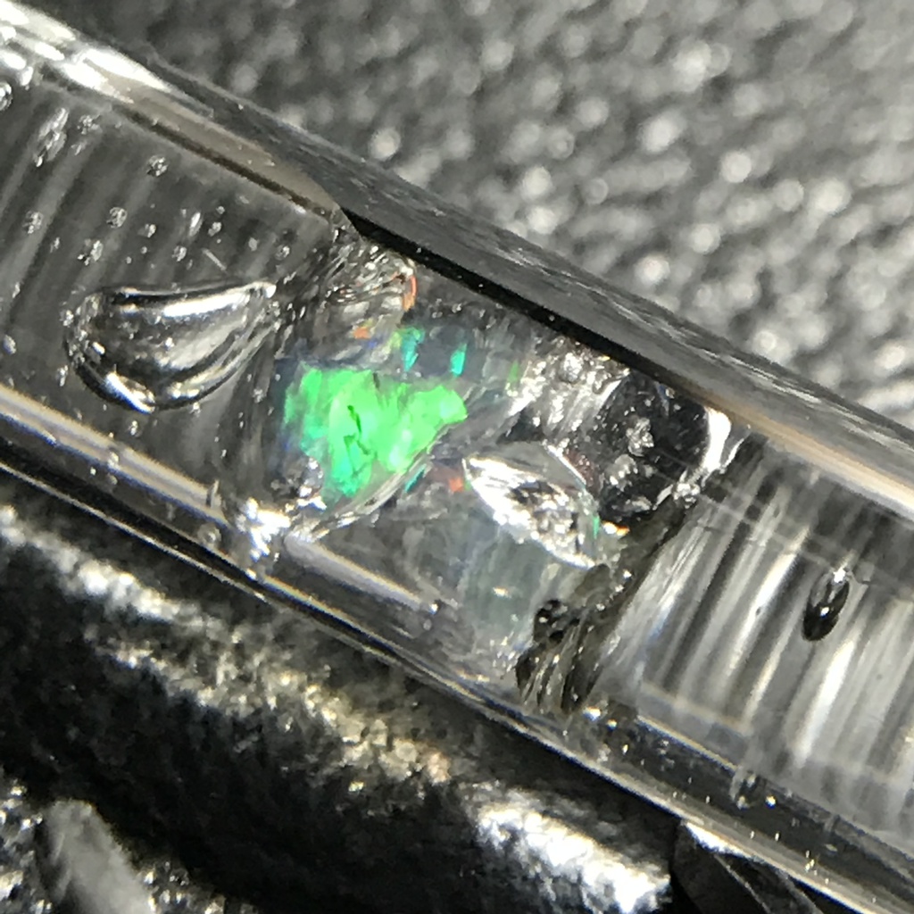 【レビュー用試作品】オパール入り試験管(小)