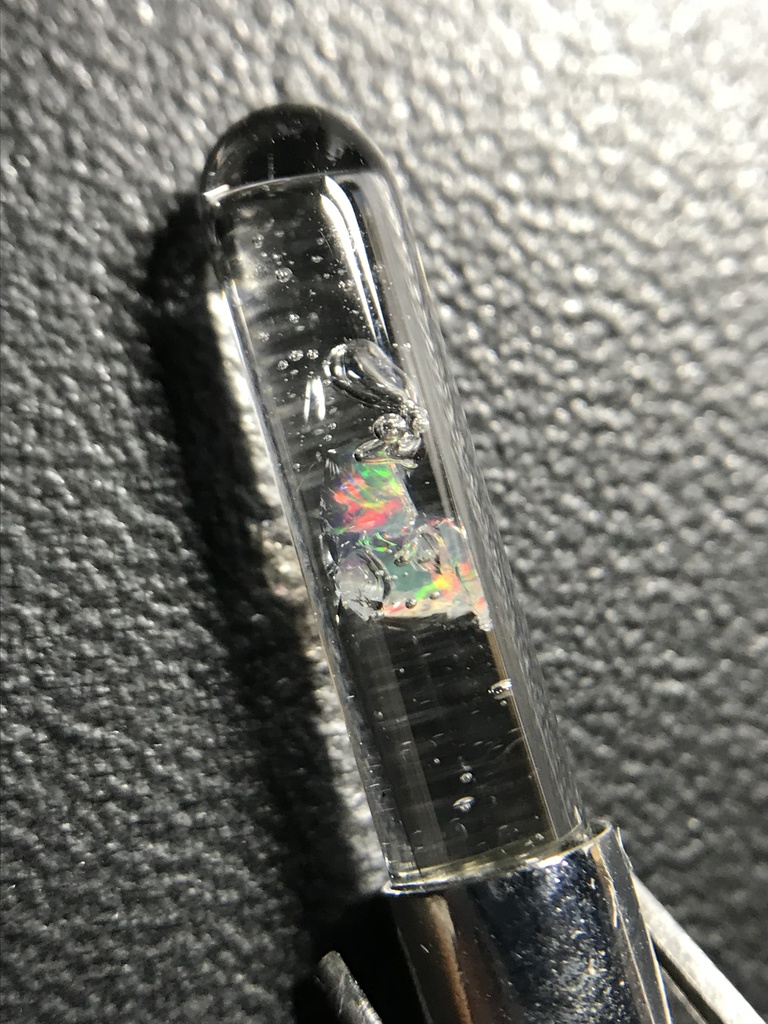 【レビュー用試作品】オパール入り試験管(小)