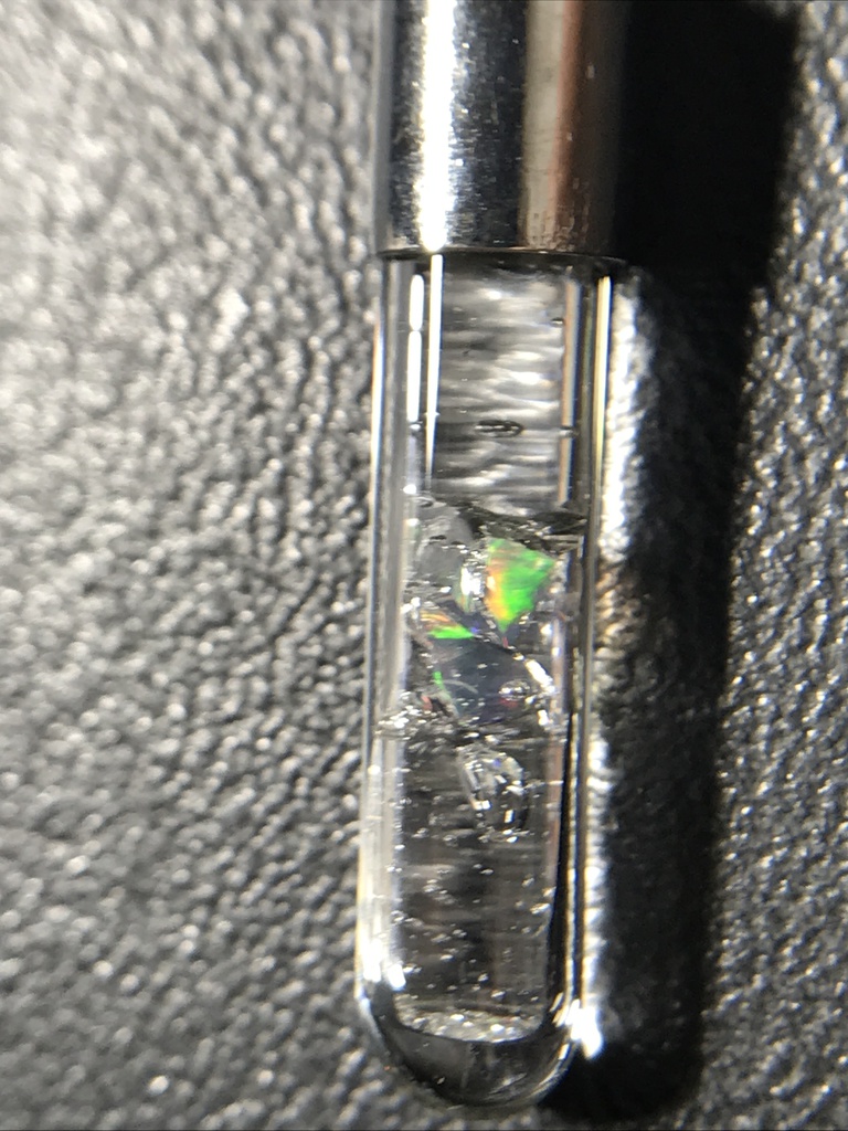 【レビュー用試作品】オパール入り試験管(小)