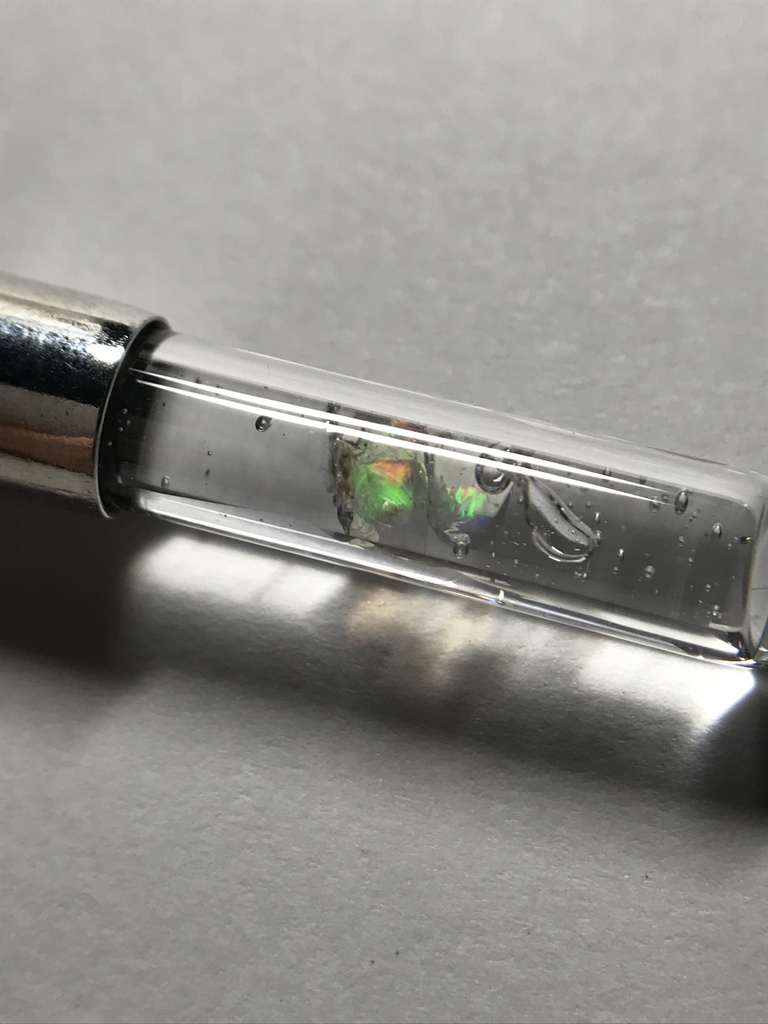 【レビュー用試作品】オパール入り試験管(小)